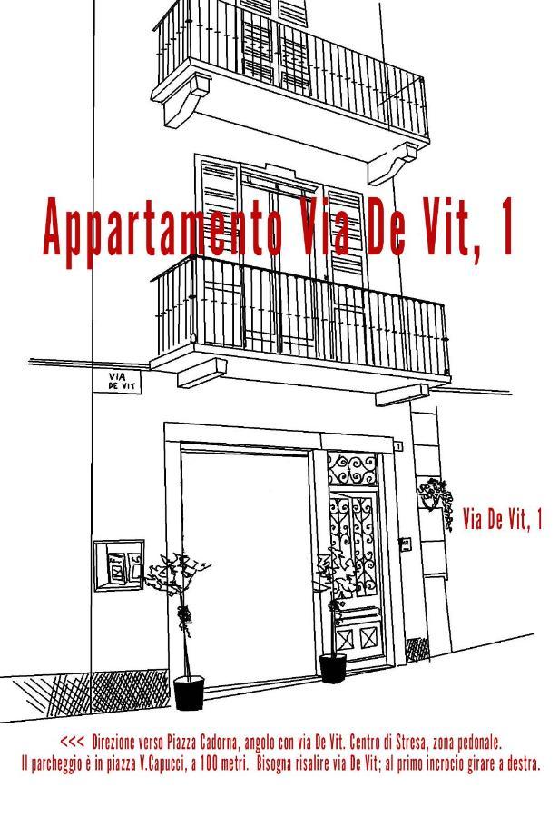 Appartamento Via De Vit 스트레사 외부 사진